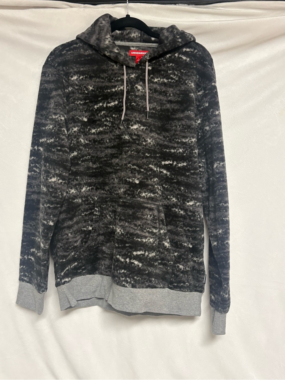 UNIONBAY Black Marled Zip-Up Hoodie Sweater